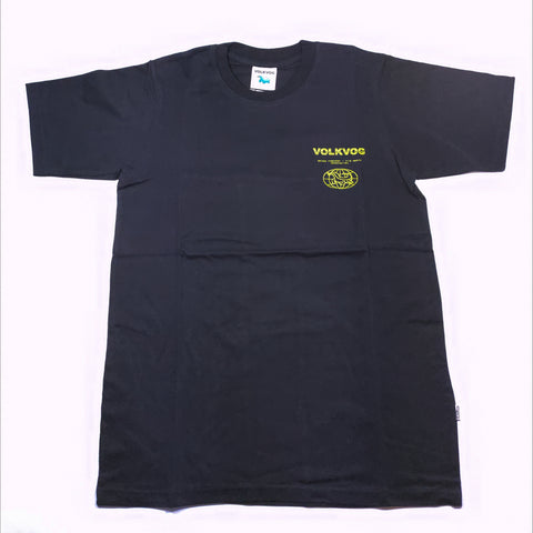 VOLKVOG TSHIRT VLV-TB009 RETRO GRID BLACK