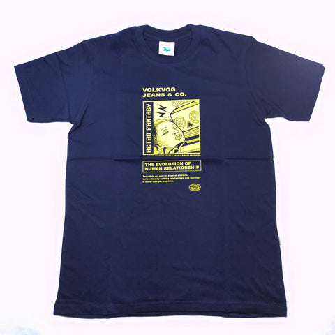 VOLKVOG TSHIRT VLV-TB008 MACHINE LOVE NAVY